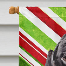 Load image into Gallery viewer, Dachshund Candy Cane Holiday Christmas Flag Canvas House Size