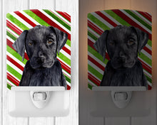 Load image into Gallery viewer, Labrador Candy Cane Holiday Christmas Ceramic Night Light SC9324CNL