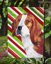 Load image into Gallery viewer, Beagle Candy Cane Holiday Christmas Garden Flag – Decorative Outdoor Yard Flag