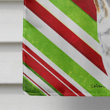 Load image into Gallery viewer, Bulldog English Candy Cane Holiday Christmas Flag Canvas House Size