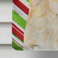 Load image into Gallery viewer, Labrador Candy Cane Holiday Christmas Flag Canvas House Size