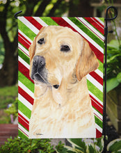 Load image into Gallery viewer, Labrador Candy Cane Holiday Christmas Garden Flag – Decorative Outdoor Yard Flag