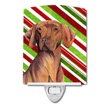 Load image into Gallery viewer, Vizsla Candy Cane Holiday Christmas Ceramic Night Light SC9338CNL