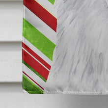 Load image into Gallery viewer, American Eskimo Candy Cane Holiday Christmas Flag Canvas House Size