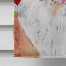 Load image into Gallery viewer, Saint Bernard Candy Cane Holiday Christmas Flag Canvas House Size