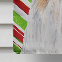 Load image into Gallery viewer, Shih Tzu Candy Cane Holiday Christmas Flag Canvas House Size