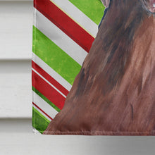Load image into Gallery viewer, Labrador Candy Cane Holiday Christmas Flag Canvas House Size
