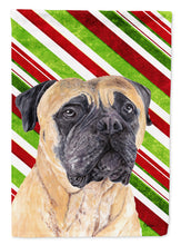 Load image into Gallery viewer, Mastiff Candy Cane Holiday Christmas Garden Flag – Decorative Outdoor Yard Flag