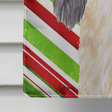Load image into Gallery viewer, Cavalier Spaniel Candy Cane Holiday Christmas Flag Canvas House Size