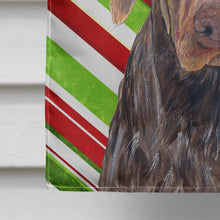 Load image into Gallery viewer, German Shorthaired Pointer Candy Cane Holiday Christmas Flag Canvas House Size