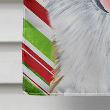 Load image into Gallery viewer, Australian Shepherd Candy Cane Holiday Christmas Flag Canvas House Size