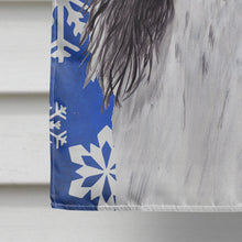 Load image into Gallery viewer, Springer Spaniel Winter Snowflakes Holiday Flag Canvas House Size