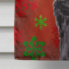Load image into Gallery viewer, Pug Red and Green Snowflakes Holiday Christmas Flag Canvas House Size