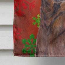 Load image into Gallery viewer, Dachshund Red Green Snowflake Holiday Christmas Flag Canvas House Size