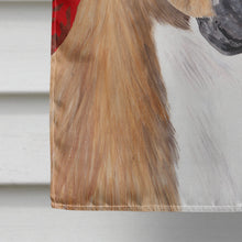 Load image into Gallery viewer, Boxer Red and Green Snowflakes Holiday Christmas Flag Canvas House Size