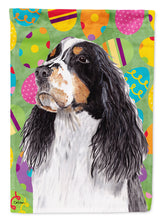 Load image into Gallery viewer, Springer Spaniel Easter Eggtravaganza Flag Canvas House Size