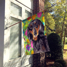 Load image into Gallery viewer, Dachshund Easter Eggtravaganza Flag Canvas House Size