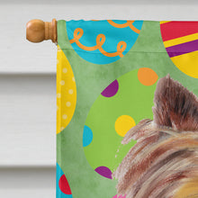 Load image into Gallery viewer, Yorkie Easter Eggtravaganza Flag Canvas House Size