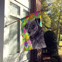 Load image into Gallery viewer, Pug Easter Eggtravaganza Flag Canvas House Size