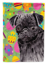 Load image into Gallery viewer, Pug Easter Eggtravaganza Flag Canvas House Size