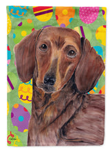 Load image into Gallery viewer, Dachshund Easter Eggtravaganza Flag Canvas House Size