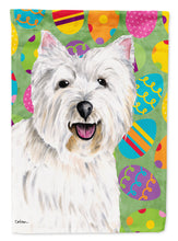 Load image into Gallery viewer, Westie Easter Eggtravaganza Garden Flag - Outdoor Decorative Yard Flag