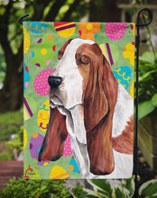 Load image into Gallery viewer, Basset Hound Easter Eggtravaganza Garden Flag - Outdoor Decorative Yard Flag