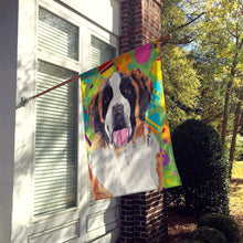 Load image into Gallery viewer, Saint Bernard Easter Eggtravaganza Flag Canvas House Size