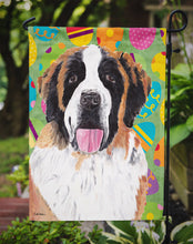 Load image into Gallery viewer, Saint Bernard Easter Eggtravaganza Garden Flag - Outdoor Decorative Yard Flag
