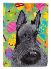 Load image into Gallery viewer, Scottish Terrier Easter Eggtravaganza Flag Canvas House Size
