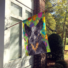 Load image into Gallery viewer, Australian Cattle Dog Easter Eggtravaganza Flag Canvas House Size