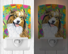 Load image into Gallery viewer, Australian Shepherd Easter Eggtravaganza Ceramic Night Light SC9477CNL