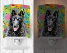 Load image into Gallery viewer, Belgian Sheepdog Easter Eggtravaganza Ceramic Night Light SC9478CNL