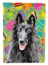 Load image into Gallery viewer, Belgian Sheepdog Easter Eggtravaganza Garden Flag - Outdoor Decorative Yard Flag