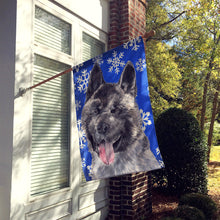 Load image into Gallery viewer, Akita Winter Snowflakes Holiday Flag Canvas House Size SC9481CHF