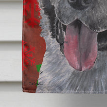 Load image into Gallery viewer, Akita Red Snowflakes Holiday Christmas Flag Canvas House Size SC9482CHF