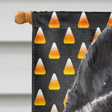 Load image into Gallery viewer, Akita Candy Corn Halloween Flag Canvas House Size SC9486CHF