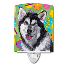 Load image into Gallery viewer, Alaskan Malamute Easter Eggtravaganza Ceramic Night Light SC9489CNL