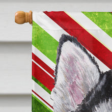 Load image into Gallery viewer, Alaskan Malamute Candy Cane Holiday Christmas Flag Canvas House Size SC9490CHF