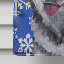 Load image into Gallery viewer, Alaskan Malamute Winter Snowflakes Holiday Flag Canvas House Size SC9491CHF