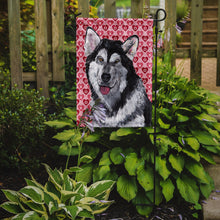 Load image into Gallery viewer, Alaskan Malamute Hearts Love and Valentine's Day Garden Flag – Decorative Outdoor Yard Flag SC9494GF