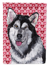 Load image into Gallery viewer, Alaskan Malamute Hearts Love and Valentine's Day Garden Flag – Decorative Outdoor Yard Flag SC9494GF