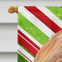 Load image into Gallery viewer, Afghan Hound Candy Cane Holiday Christmas Flag Canvas House Size SC9498CHF