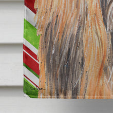 Load image into Gallery viewer, Afghan Hound Candy Cane Holiday Christmas Flag Canvas House Size SC9498CHF