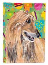 Load image into Gallery viewer, Afghan Hound Easter Eggtravaganza Flag Canvas House Size SC9500CHF