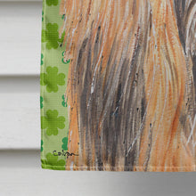 Load image into Gallery viewer, Afghan Hound St. Patrick's Day Shamrock Flag Canvas House Size SC9502CHF