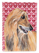 Load image into Gallery viewer, Afghan Hound Hearts Love and Valentine's Day Flag Canvas House Size SC9503CHF