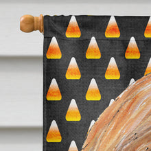 Load image into Gallery viewer, Afghan Hound Candy Corn Halloween Flag Canvas House Size SC9505CHF