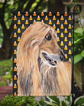 Load image into Gallery viewer, Afghan Hound Candy Corn Halloween Garden Flag – Decorative Outdoor Yard Flag SC9505GF