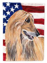 Load image into Gallery viewer, Afghan Hound USA Patriotic American Flag Flag Canvas House Size SC9506CHF